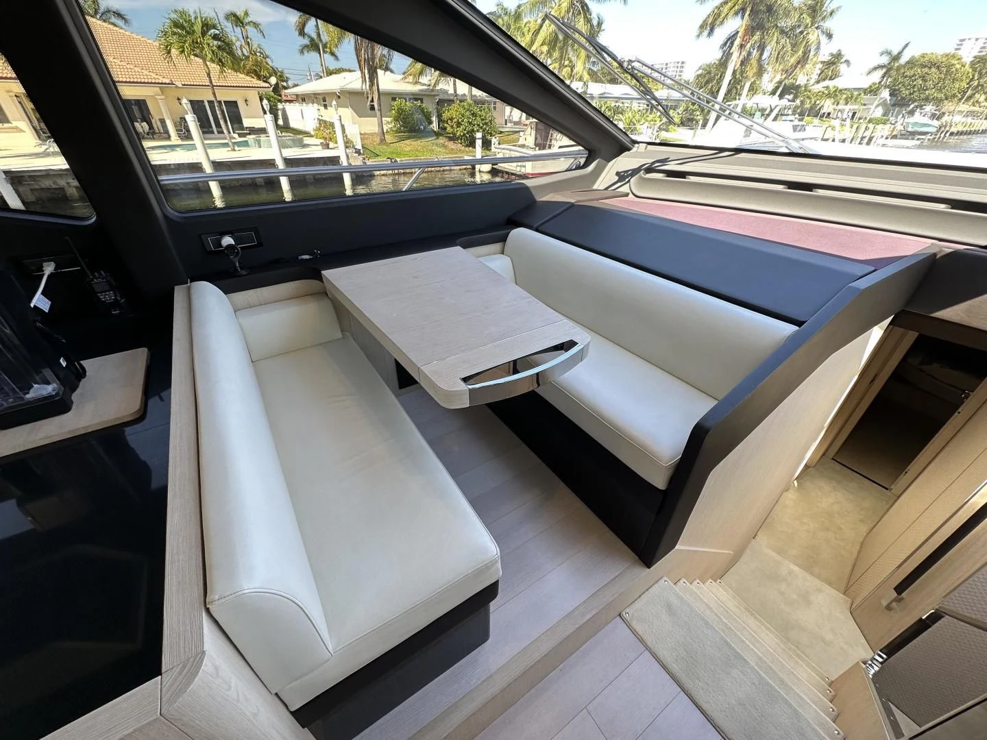 a car with a bench seat aboard VELOCITY Yacht for Sale