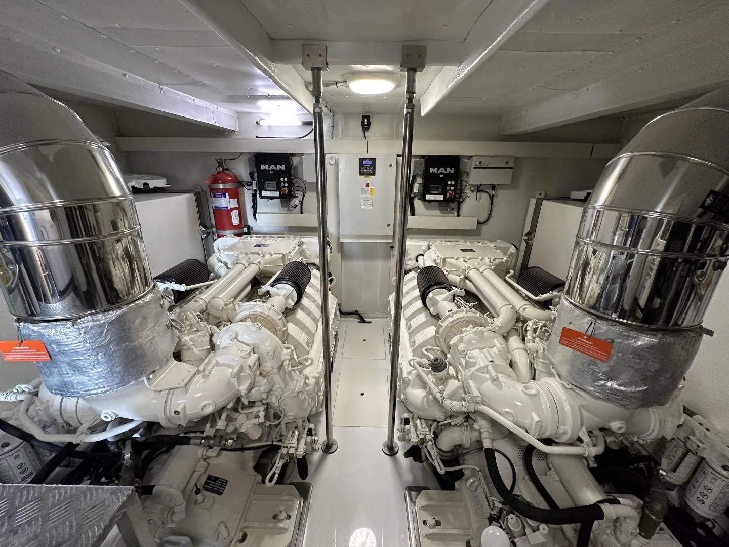 a room full of machines aboard VELOCITY Yacht for Sale