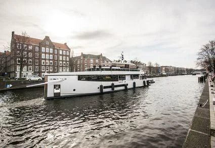a boat on a river aboard QUINTET Yacht for Sale