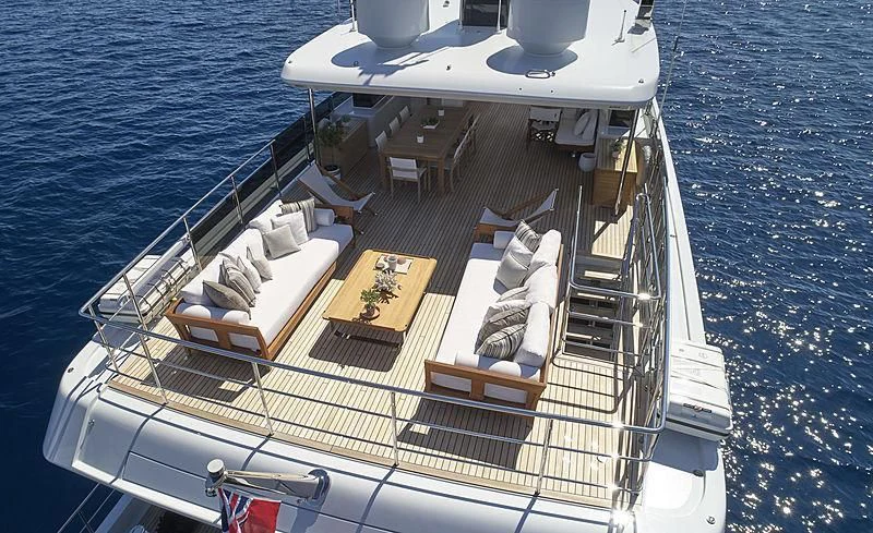 a boat on the water aboard QUINTET Yacht for Sale