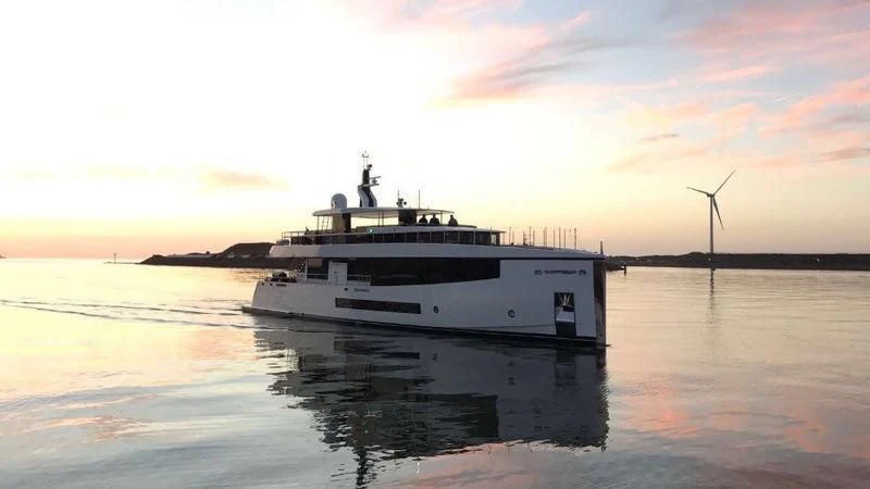 a boat on the water aboard QUINTET Yacht for Sale