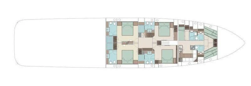 diagram aboard CELESTIAL Yacht for Sale