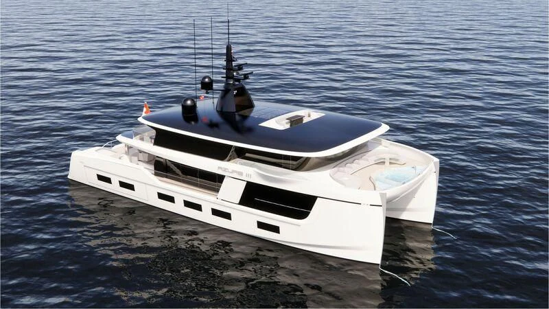 a boat on the water aboard AZURE III Yacht for Sale