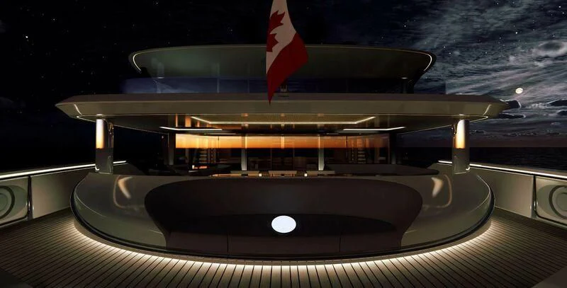 inside of a boat aboard AZURE III Yacht for Sale