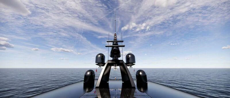 a boat on the water aboard AZURE III Yacht for Sale