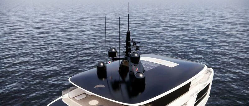a boat on the water aboard AZURE III Yacht for Sale