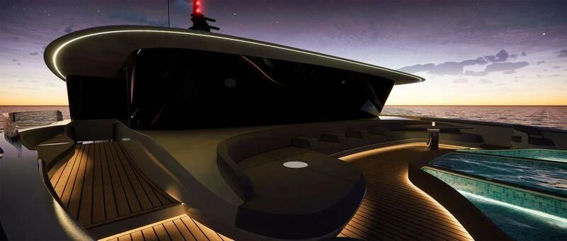 a boat on the water aboard AZURE III Yacht for Sale