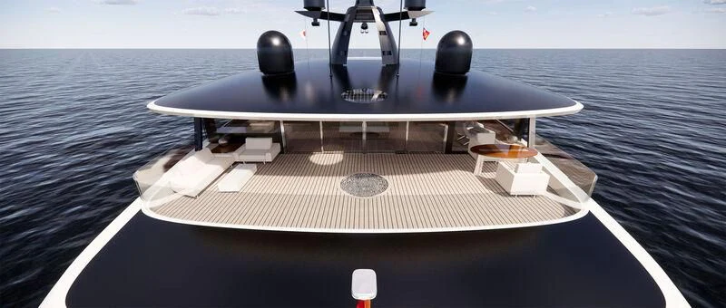 a ship on the water aboard AZURE III Yacht for Sale