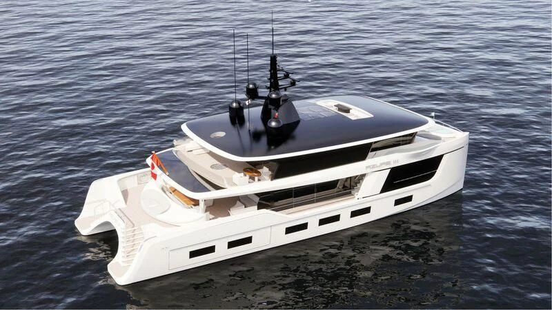 a boat on the water aboard AZURE III Yacht for Sale
