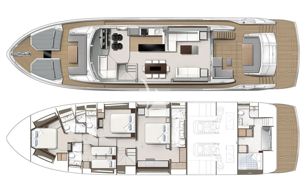 diagram, engineering drawing aboard HIDEAWAY Yacht for Charter