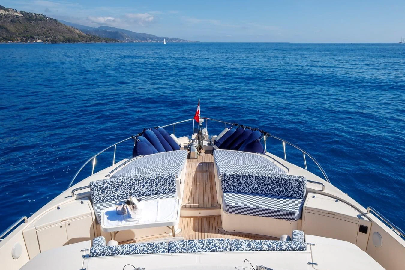 a boat on the water aboard TRUE AUSTRIAN Yacht for Sale