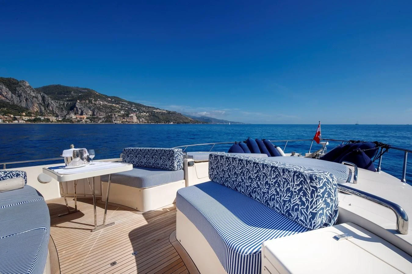 a boat on the water aboard TRUE AUSTRIAN Yacht for Sale