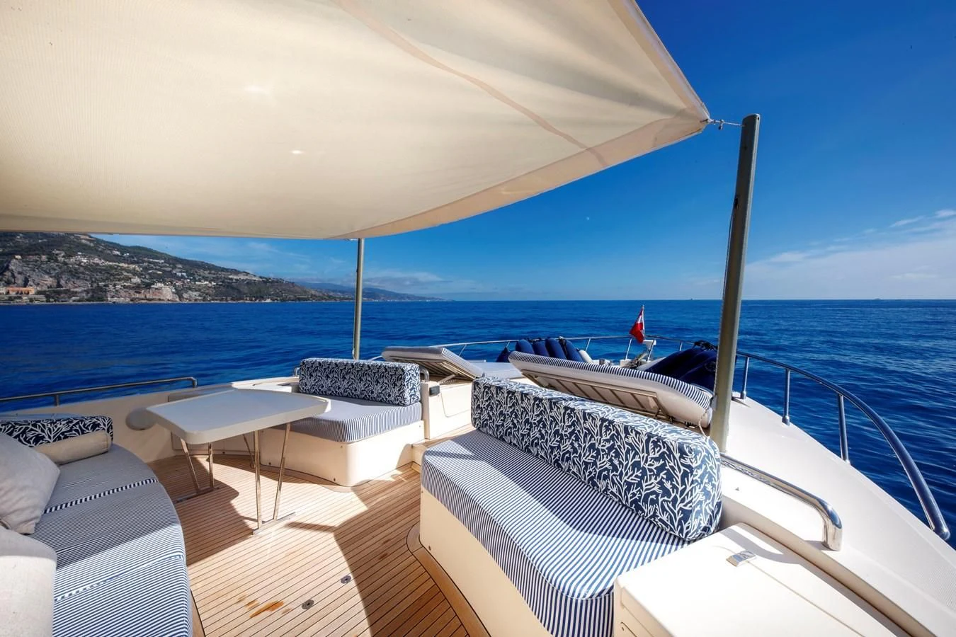a boat on the water aboard TRUE AUSTRIAN Yacht for Sale