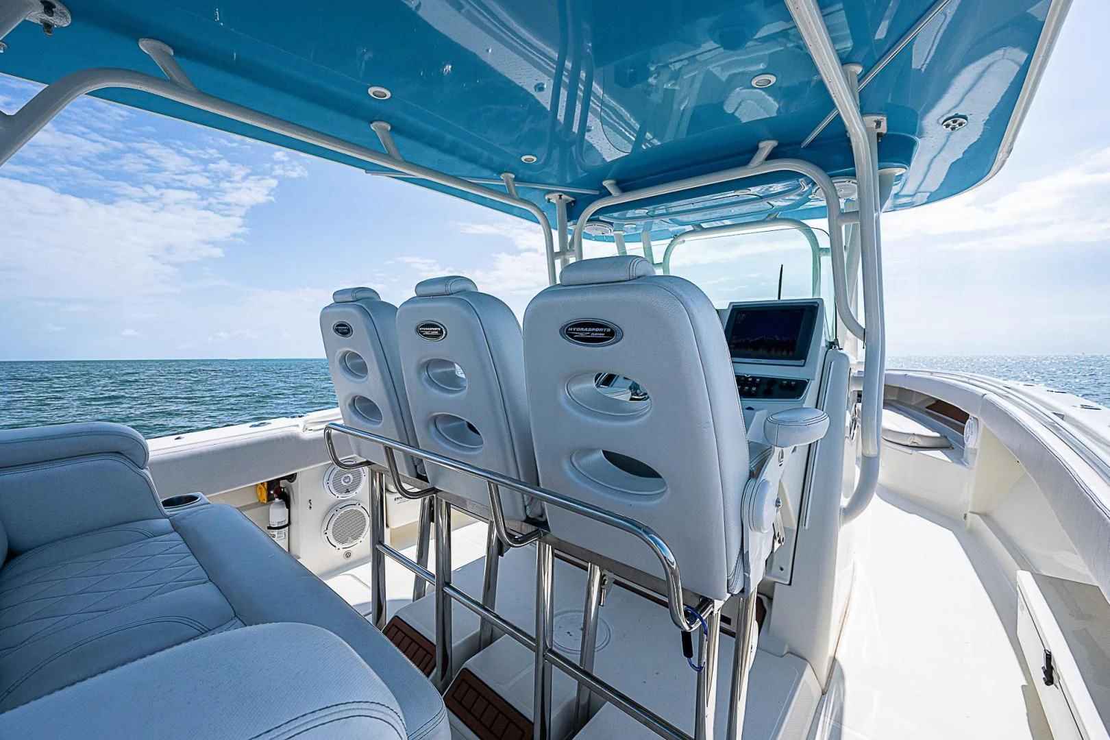 the inside of a boat aboard S3XY Yacht for Sale