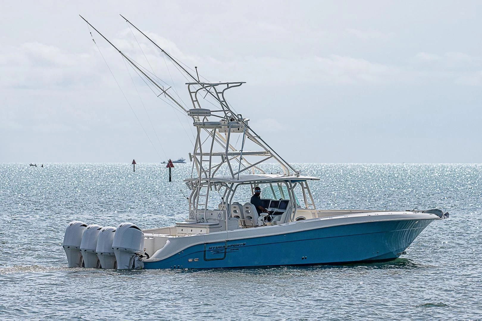 a boat in the water aboard S3XY Yacht for Sale