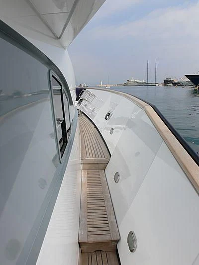 a boat on the water aboard LADY IN BLUE Yacht for Sale
