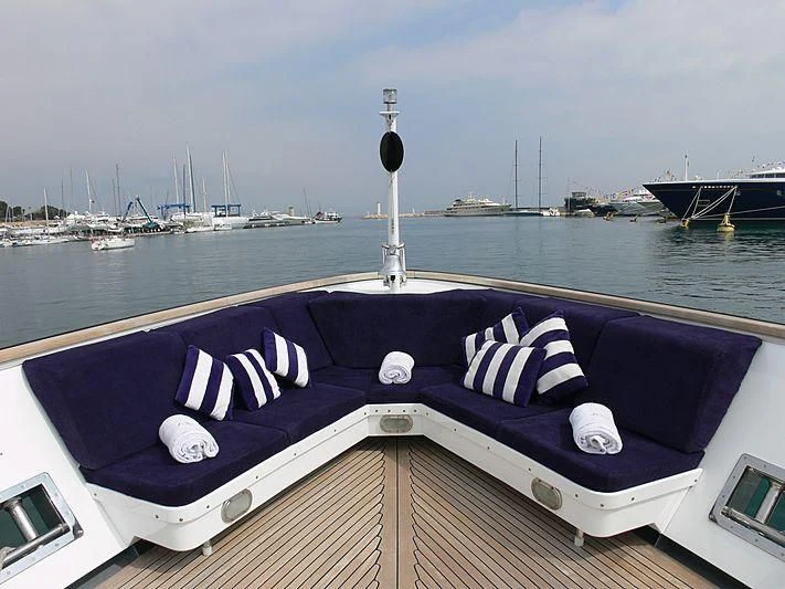 a boat on the water aboard LADY IN BLUE Yacht for Sale