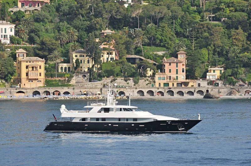 a boat on the water aboard LADY IN BLUE Yacht for Sale
