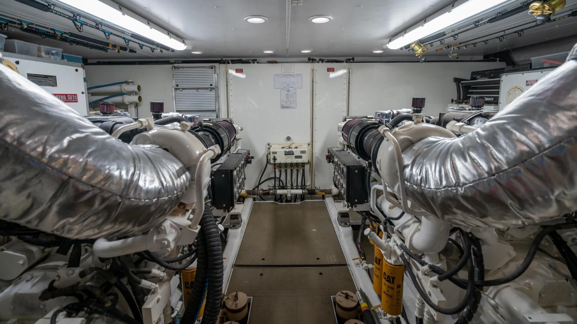 a room with machinery aboard FAN TAIL Yacht for Sale