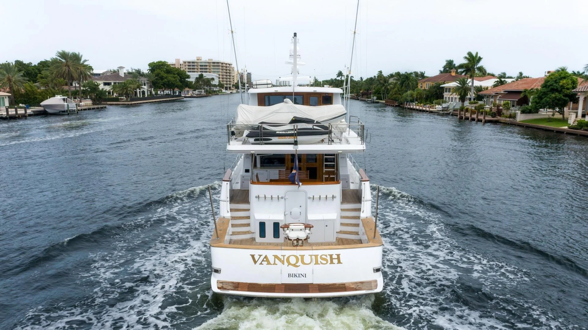 a boat on the water aboard FAN TAIL Yacht for Sale