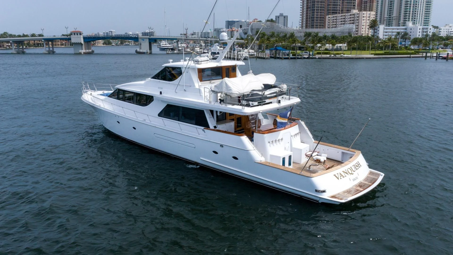 a boat on the water aboard FAN TAIL Yacht for Sale