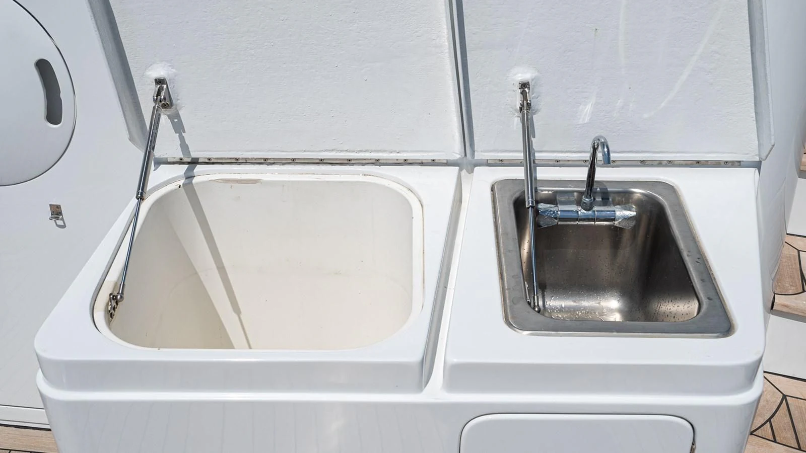 a sink in a bathroom aboard FAN TAIL Yacht for Sale