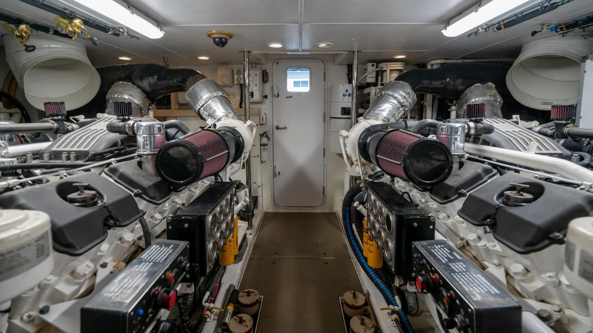 a room full of machines aboard FAN TAIL Yacht for Sale