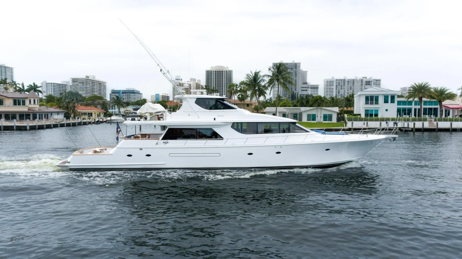 a boat on the water aboard FAN TAIL Yacht for Sale