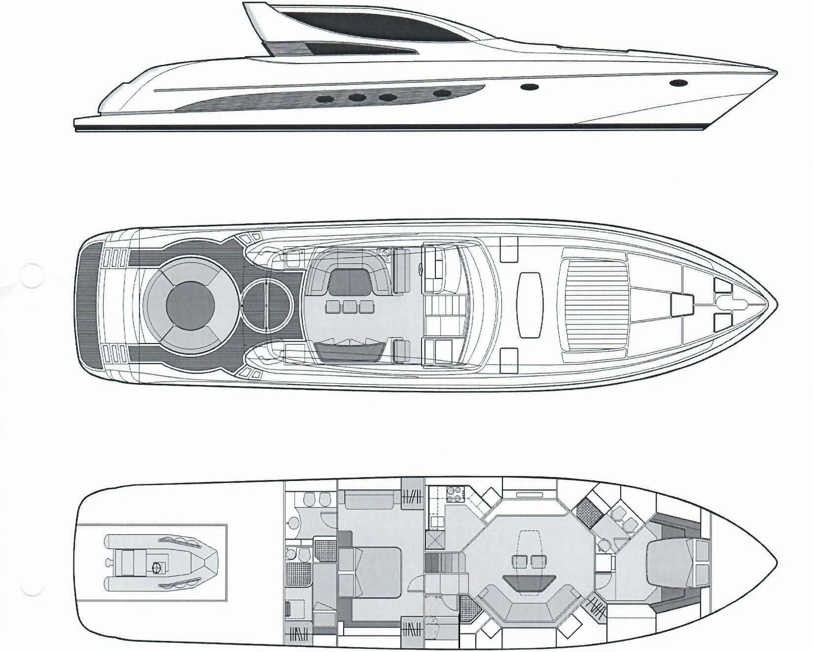 diagram aboard SEA U Yacht for Charter