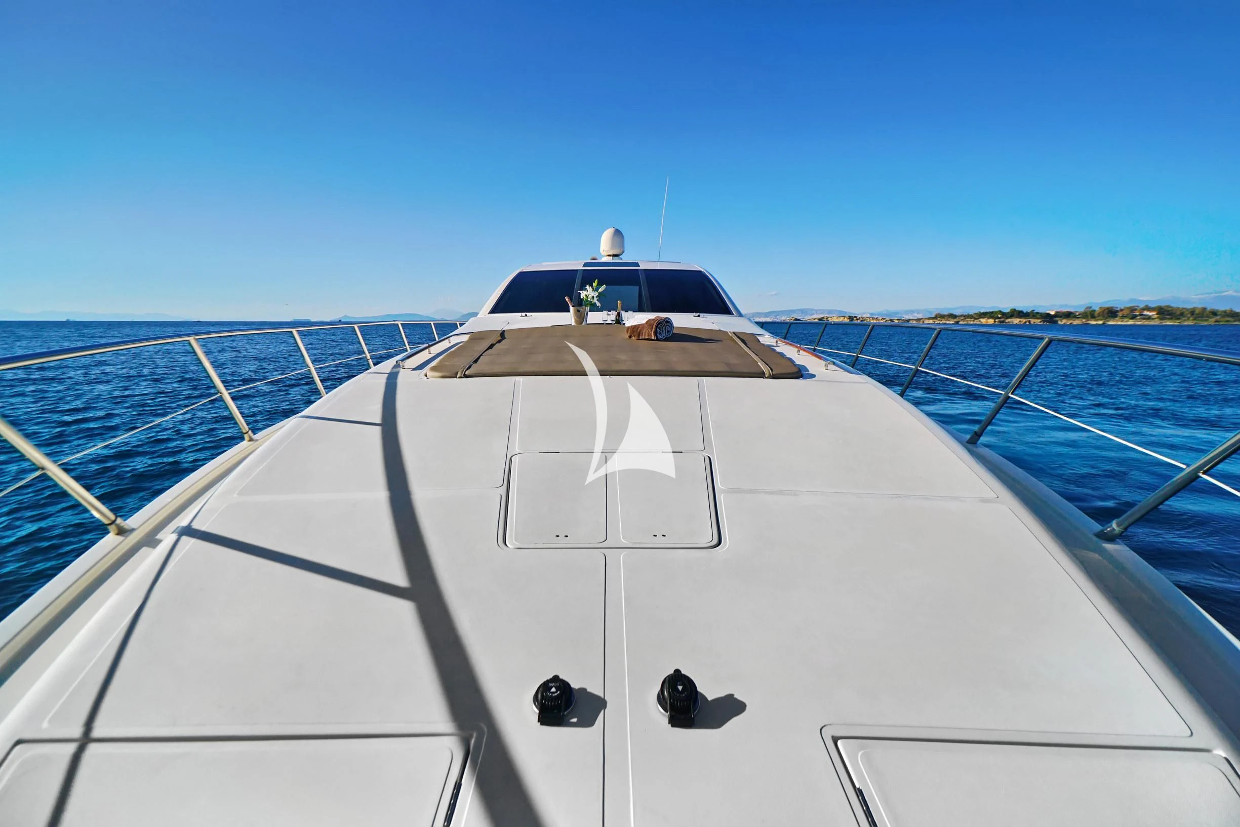 a boat on the water aboard SEA U Yacht for Charter