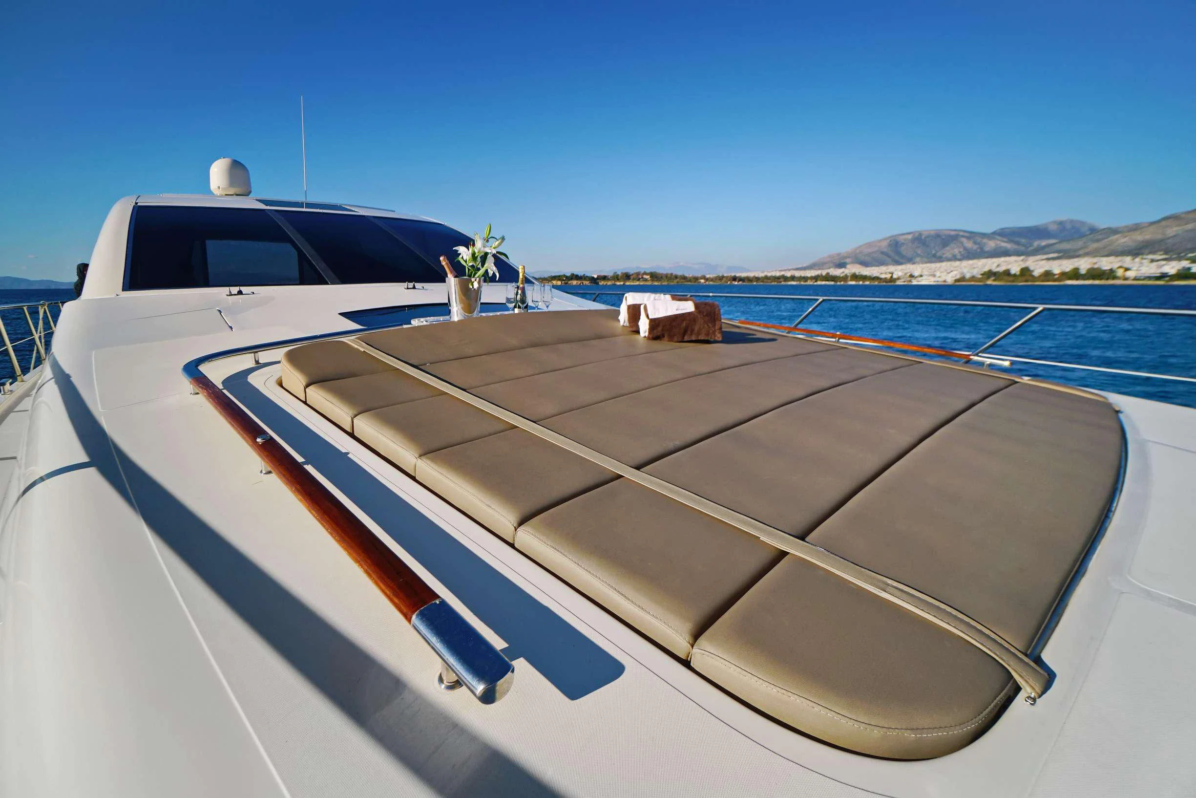 a boat on the water aboard SEA U Yacht for Charter