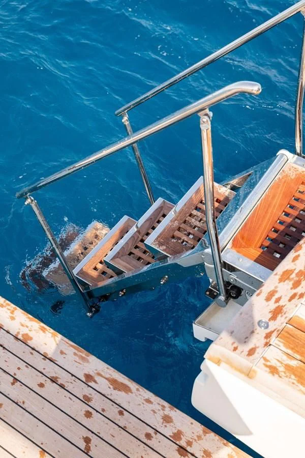 a large metal structure with a metal frame aboard 2022 SANLORENZO SL120A Yacht for Sale