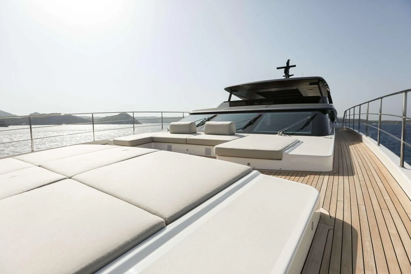 a boat on a deck aboard 2022 SANLORENZO SL120A Yacht for Sale