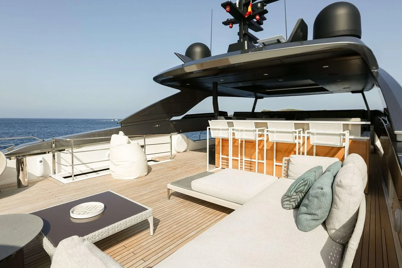 a boat on the water aboard 2022 SANLORENZO SL120A Yacht for Sale