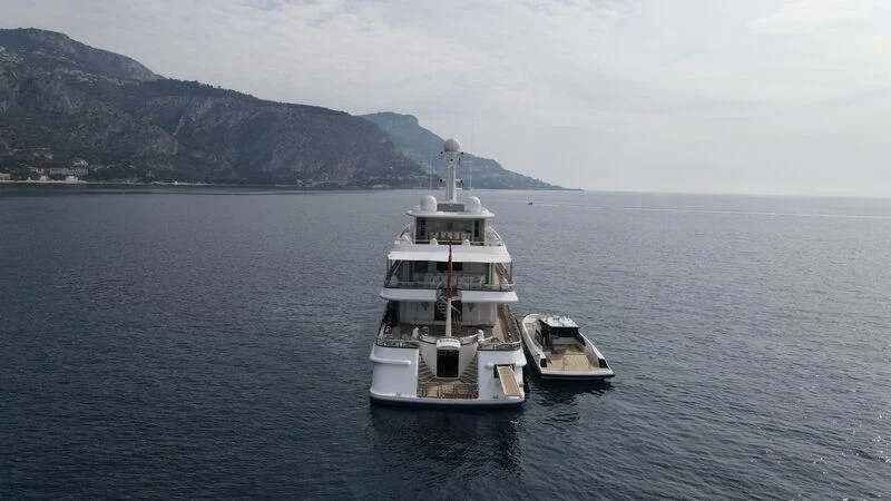 a boat in the water aboard SIRAN Yacht for Sale