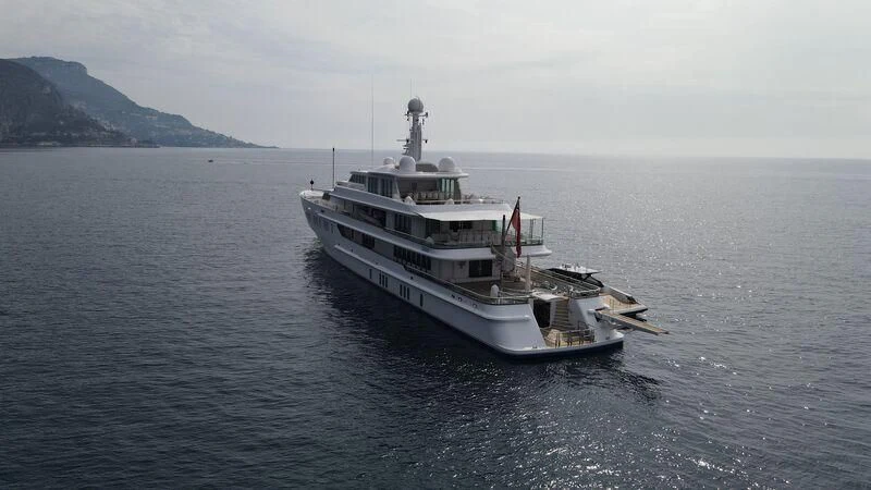 a boat in the water aboard SIRAN Yacht for Sale