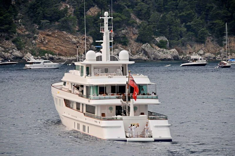 a boat in the water aboard SIRAN Yacht for Sale