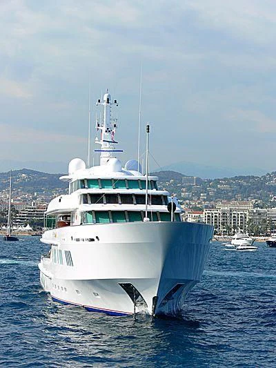 a boat in the water aboard SIRAN Yacht for Sale