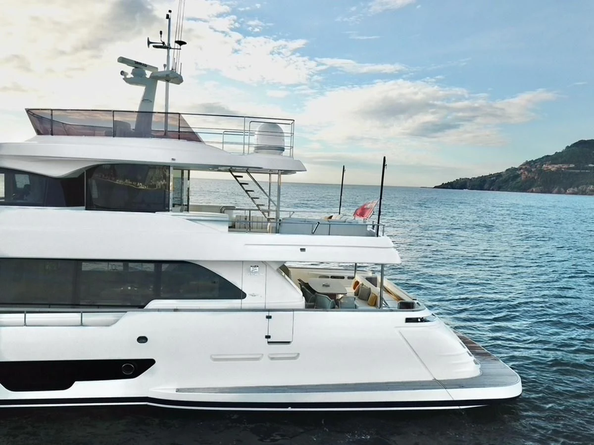 a boat on the water aboard MIOTU 4 Yacht for Sale