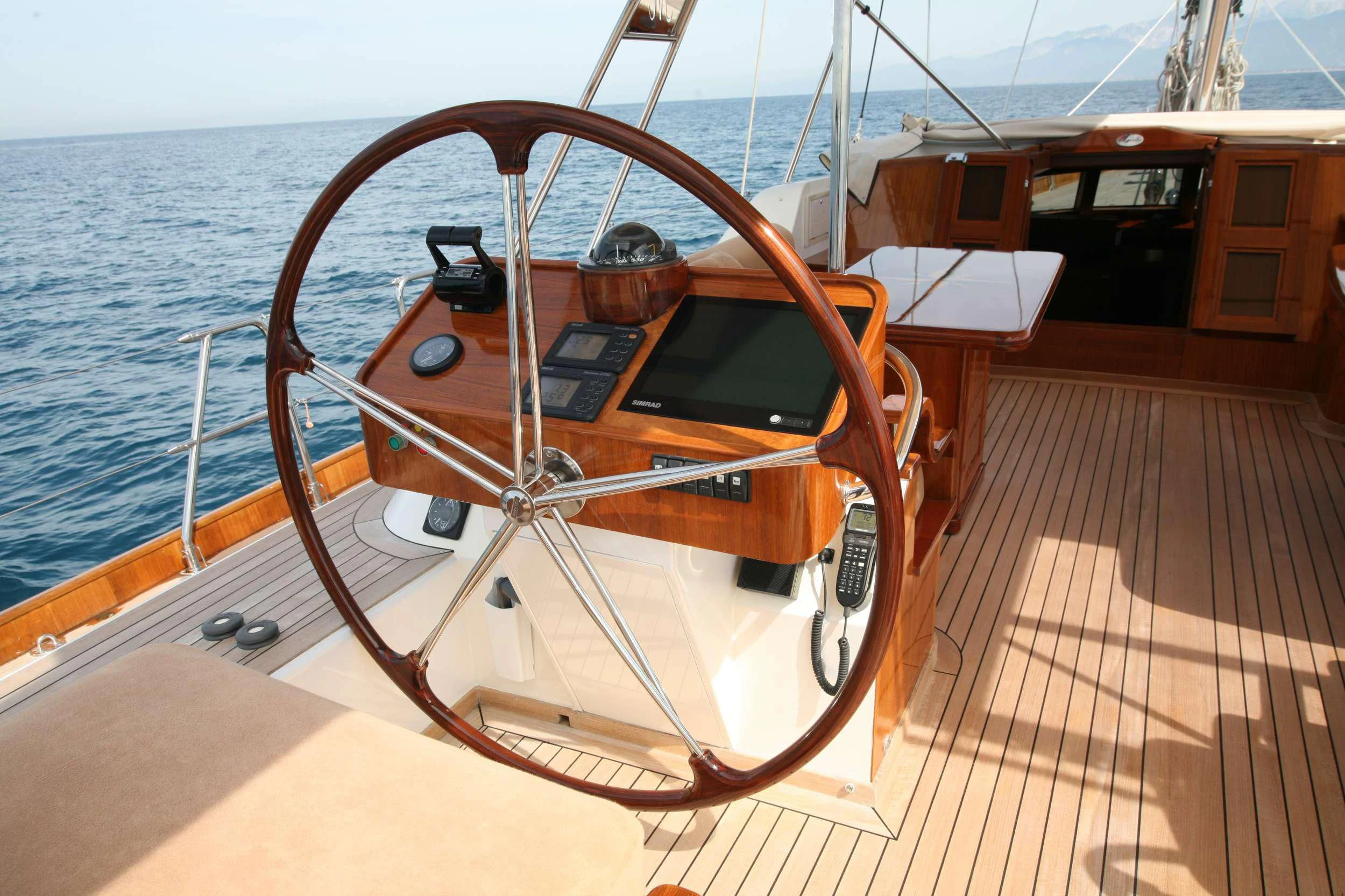 a boat on the water aboard MARELLA Yacht for Sale