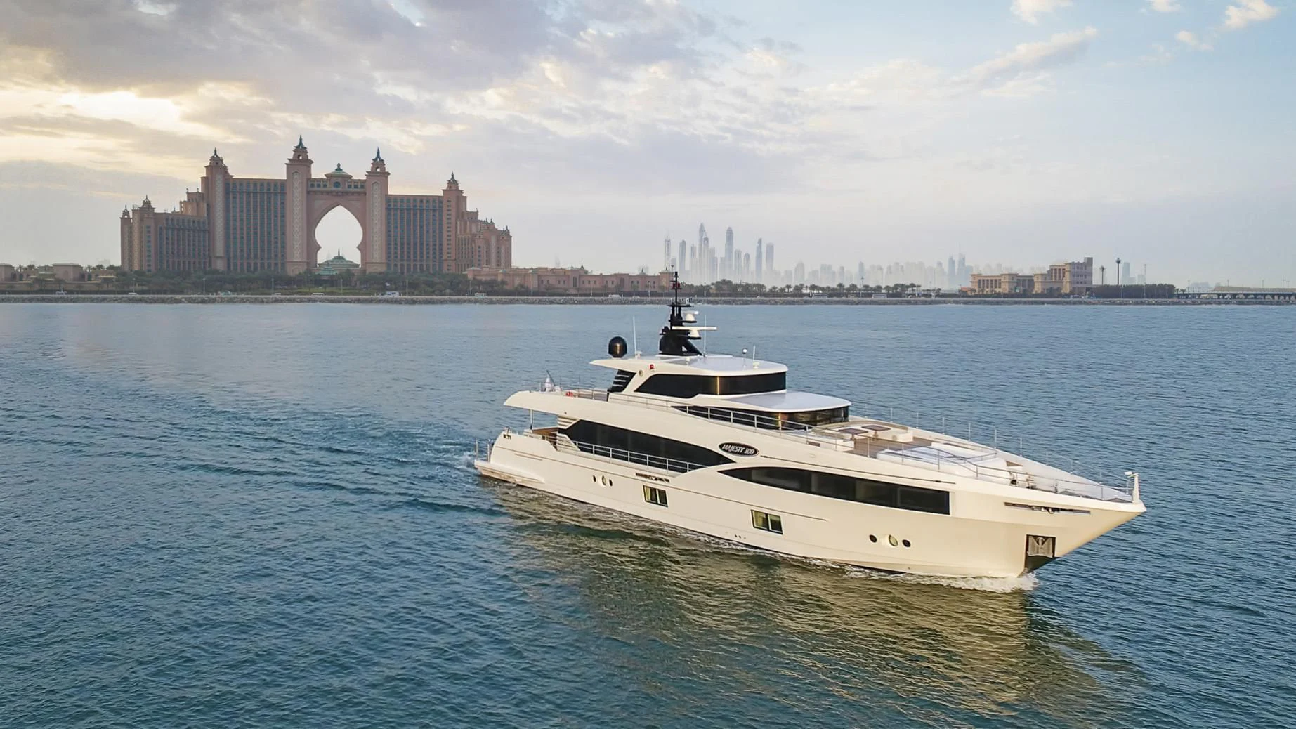a boat in the water aboard NAHAR Yacht for Sale