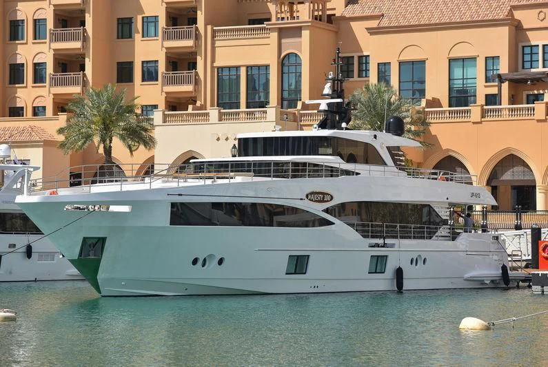 a boat in the water aboard NAHAR Yacht for Sale