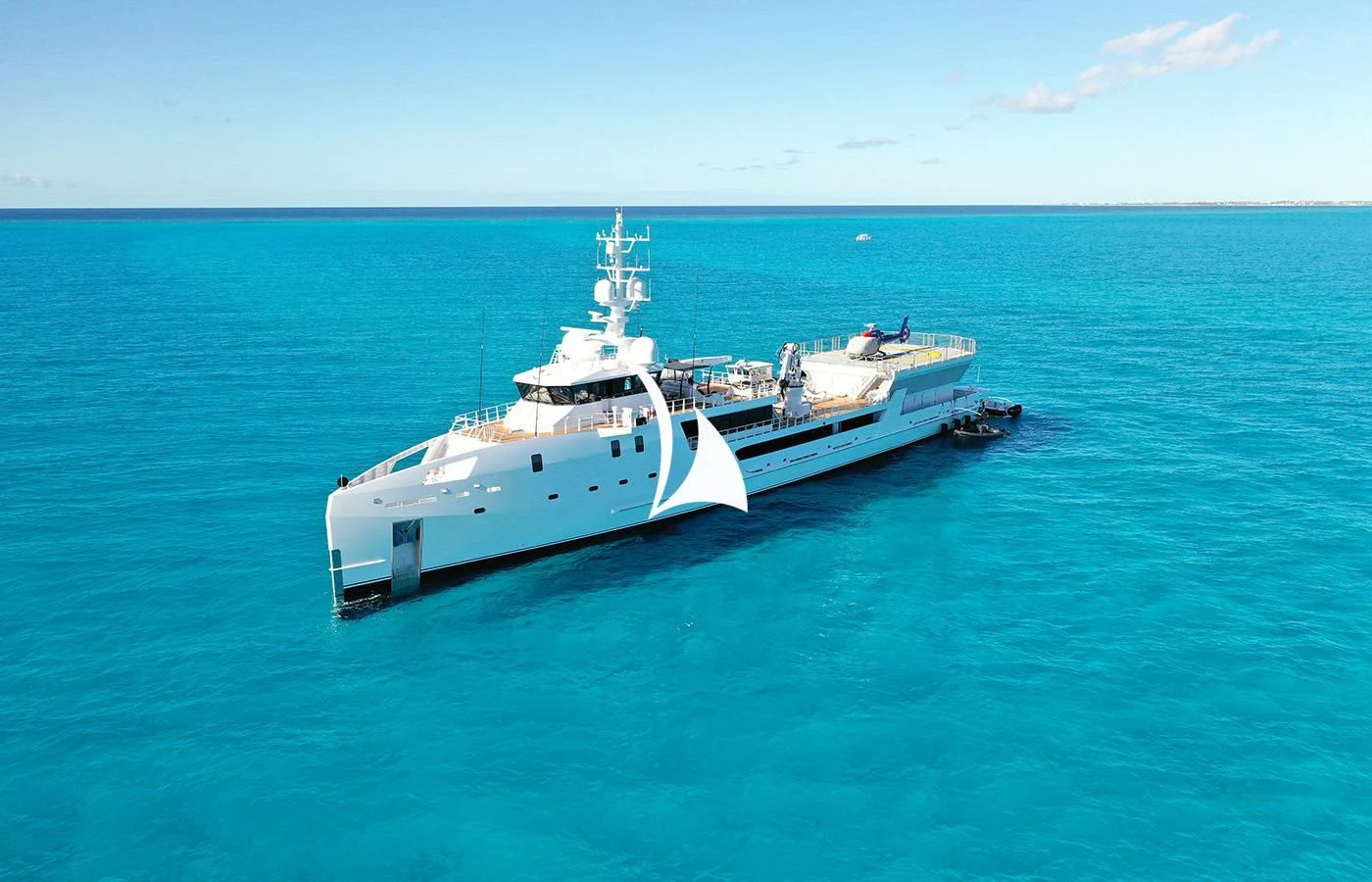 a couple of boats in the water aboard GAME CHANGER Yacht for Sale