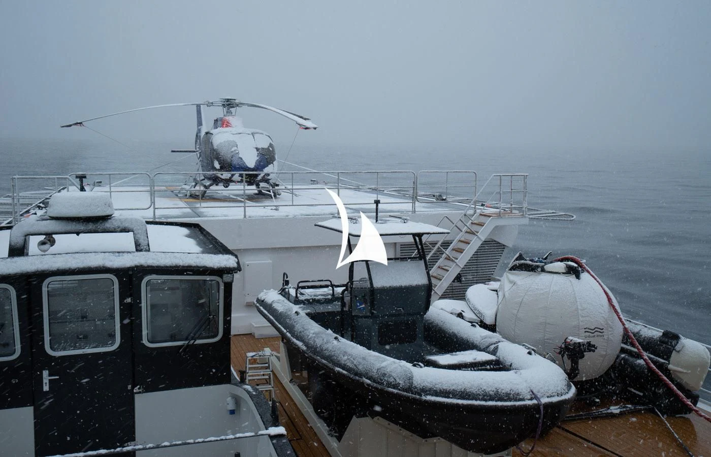 a boat with a person on the front aboard GAME CHANGER Yacht for Sale