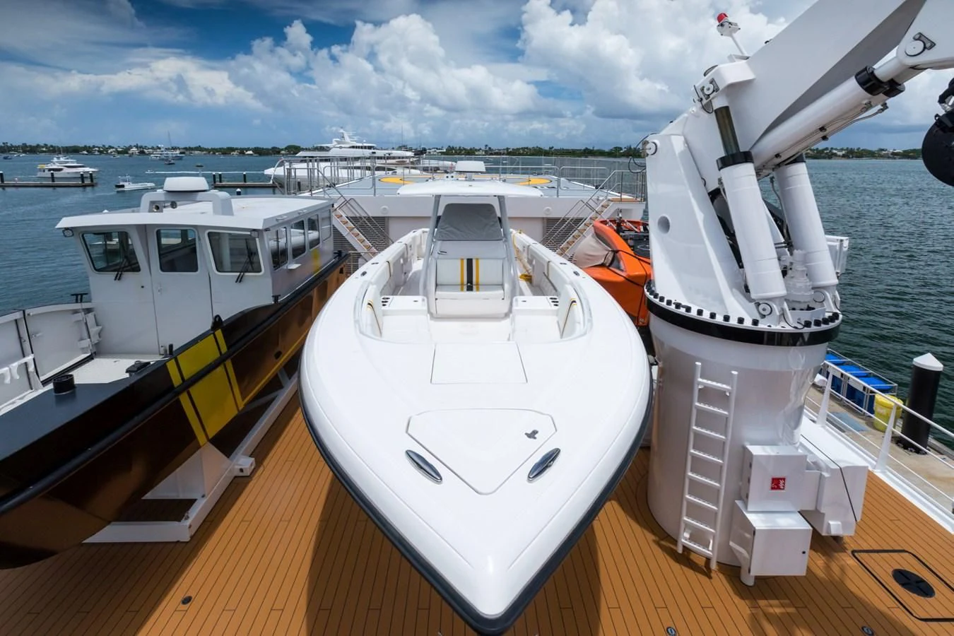 a boat on the water aboard GAME CHANGER Yacht for Sale