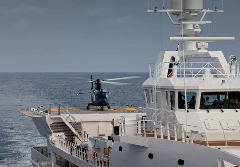 a boat in the water aboard GAME CHANGER Yacht for Sale