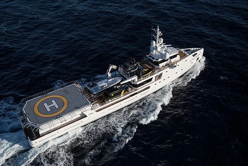 a ship in the water aboard GAME CHANGER Yacht for Sale