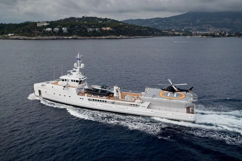 a boat on the water aboard GAME CHANGER Yacht for Sale