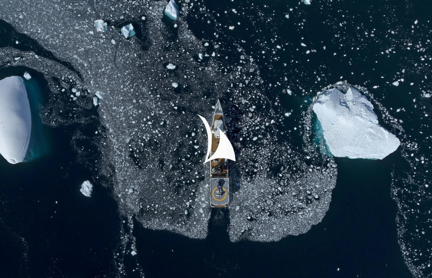 a satellite in space aboard GAME CHANGER Yacht for Sale