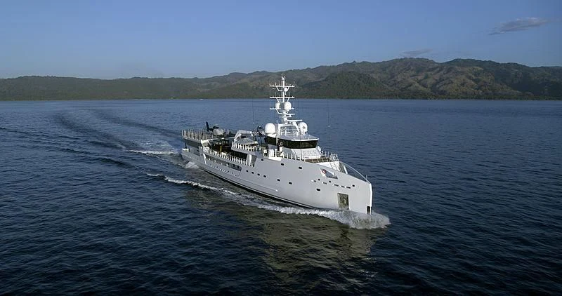 a ship on the water aboard GAME CHANGER Yacht for Sale